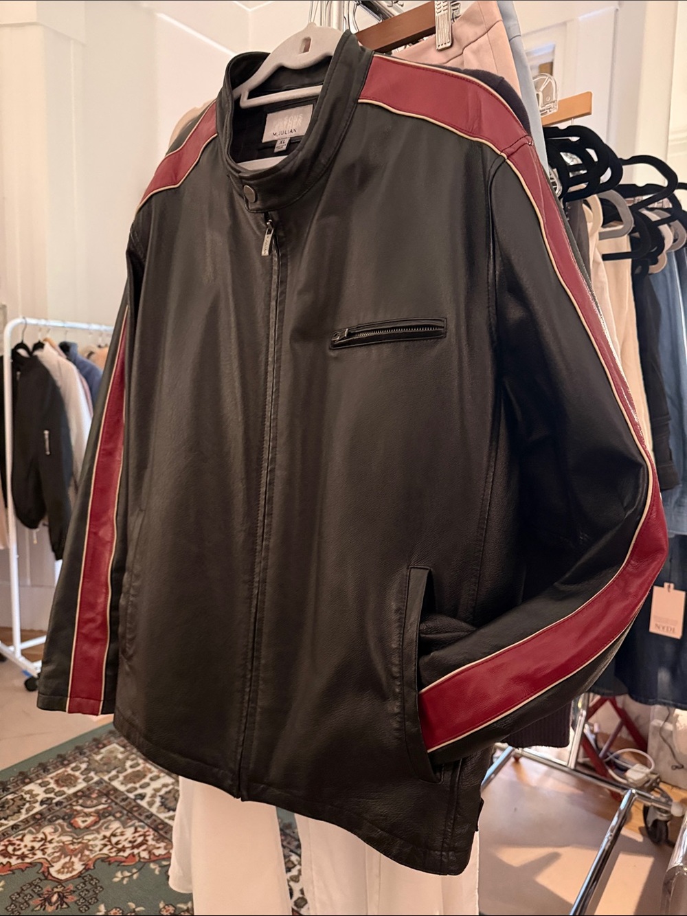 Wilsons Leather M. Julian Jacket - Black red